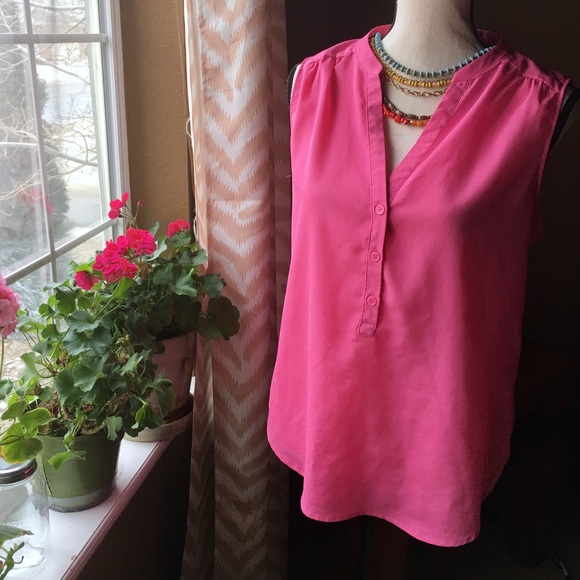 ❌SOLD New York & Company pink blouse - Picture 1 of 4